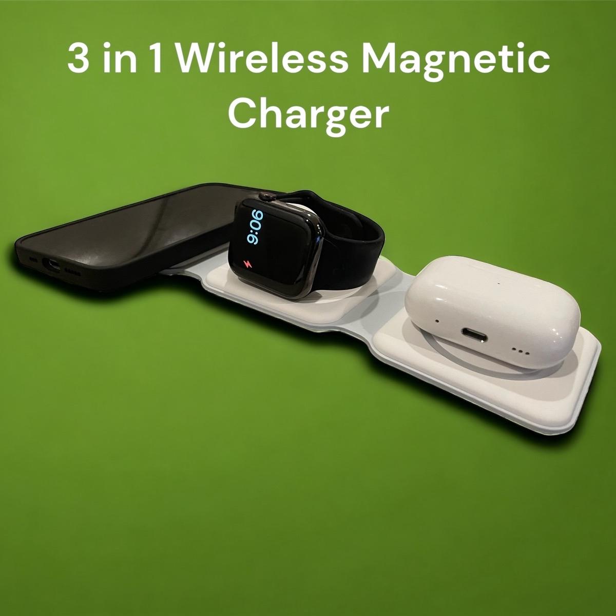 Compact 3 in 1 Wireless Charger | Tidy | iPhone charger, watch charger, airpod charger